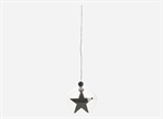Glaskugle hanging star sort 12 cm fra house Doctor - Tinashjem